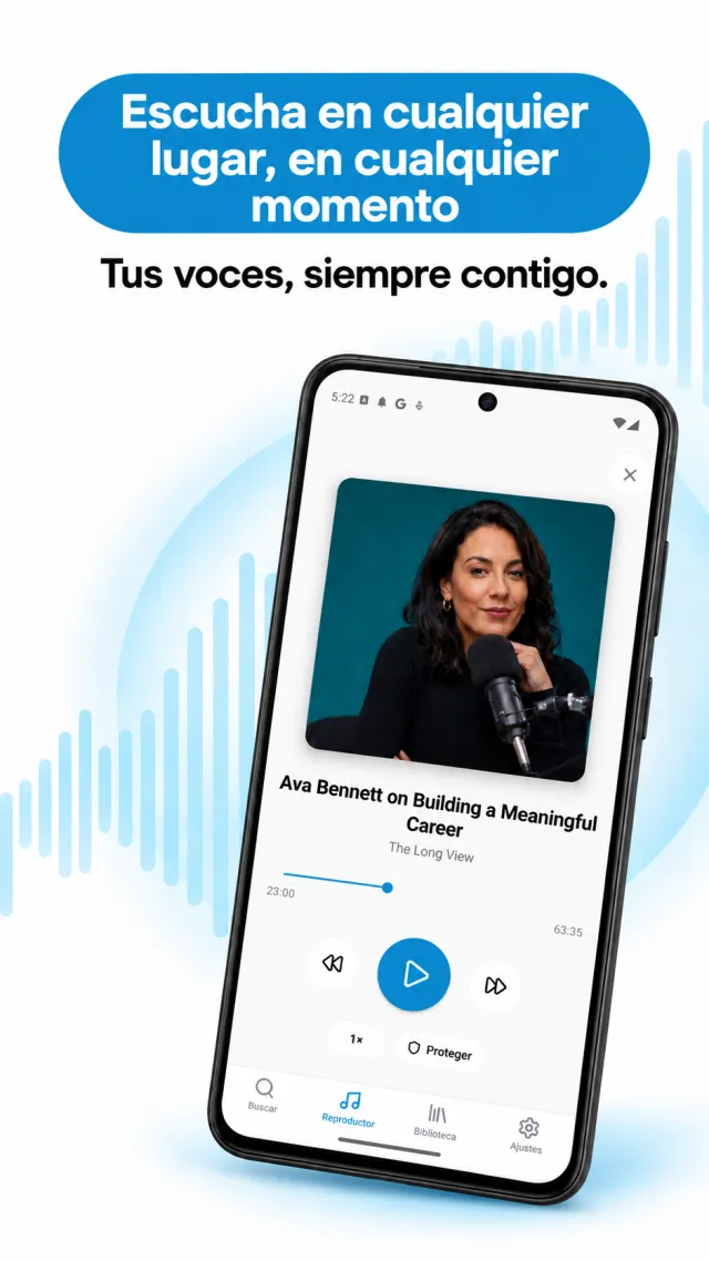 Reproductor de audio de Fantrack en español